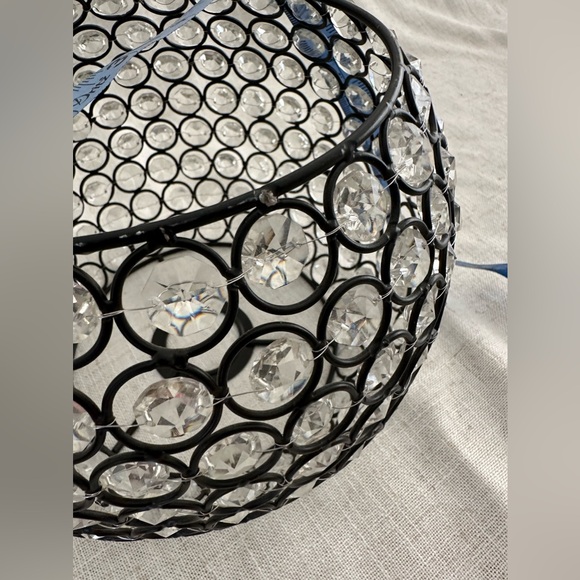 Allen + Roth Circle Crystal Lamp Shade Bling Modern Lighting - Picture 5 of 8